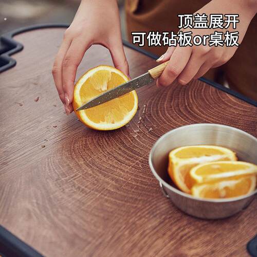 优选露营户外收纳箱折叠木盖储物多功能整理箱大号汽车折叠尾箱