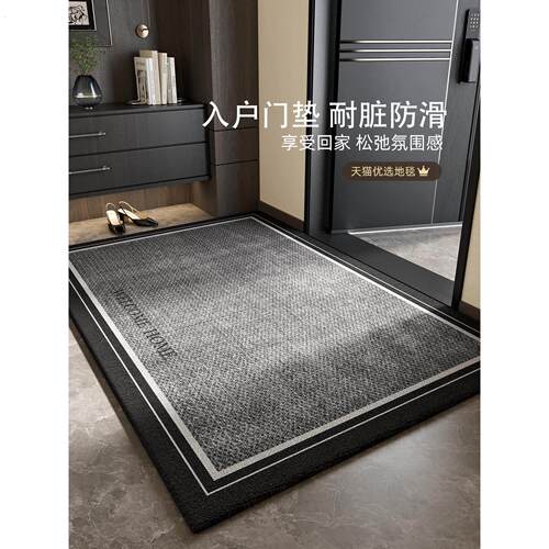 入户门地垫高级感进门防滑耐脏脚垫家用新款门垫门口玄关专用地毯