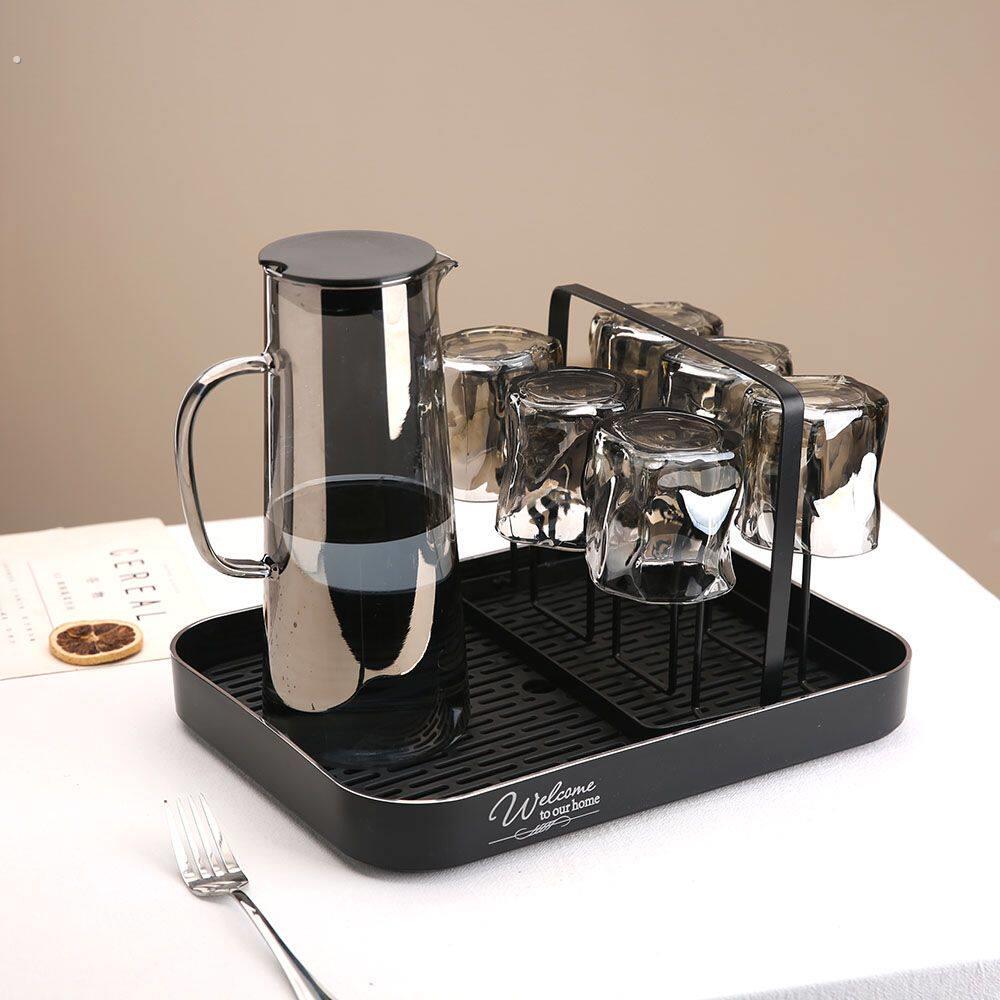 简约水杯架家用杯架置物架客厅茶杯玻璃杯子架沥水挂架子收纳茶盘