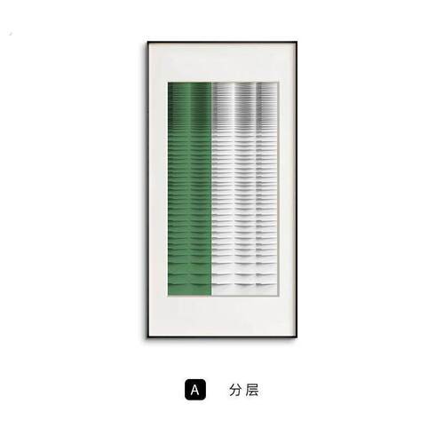 织绿现代简约绿色抽象玄关装饰画艺术客厅挂画走廊过道墙面壁画