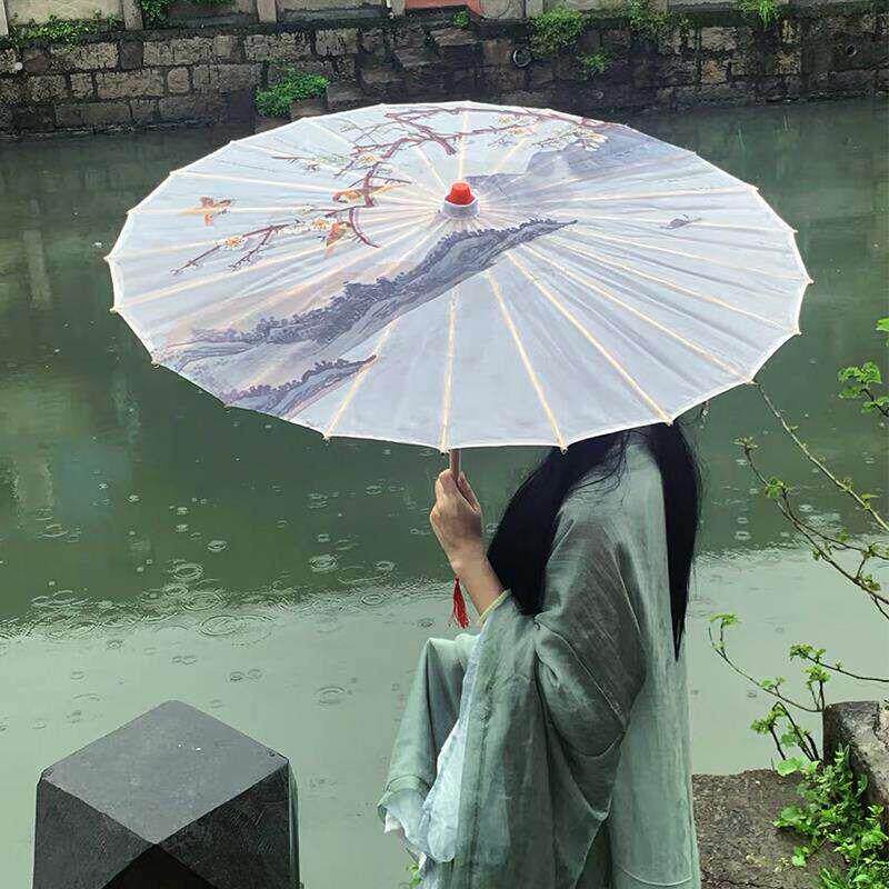 中国风油纸伞复古风汉服旗袍舞蹈走秀拍照道具女式随身防晒古装