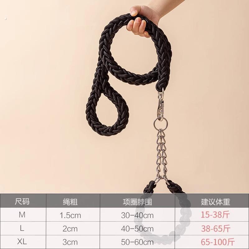 羊驼驼1牵引绳遛羊散步栓羊驼绳子自动调节项圈中型大型家养宠绑