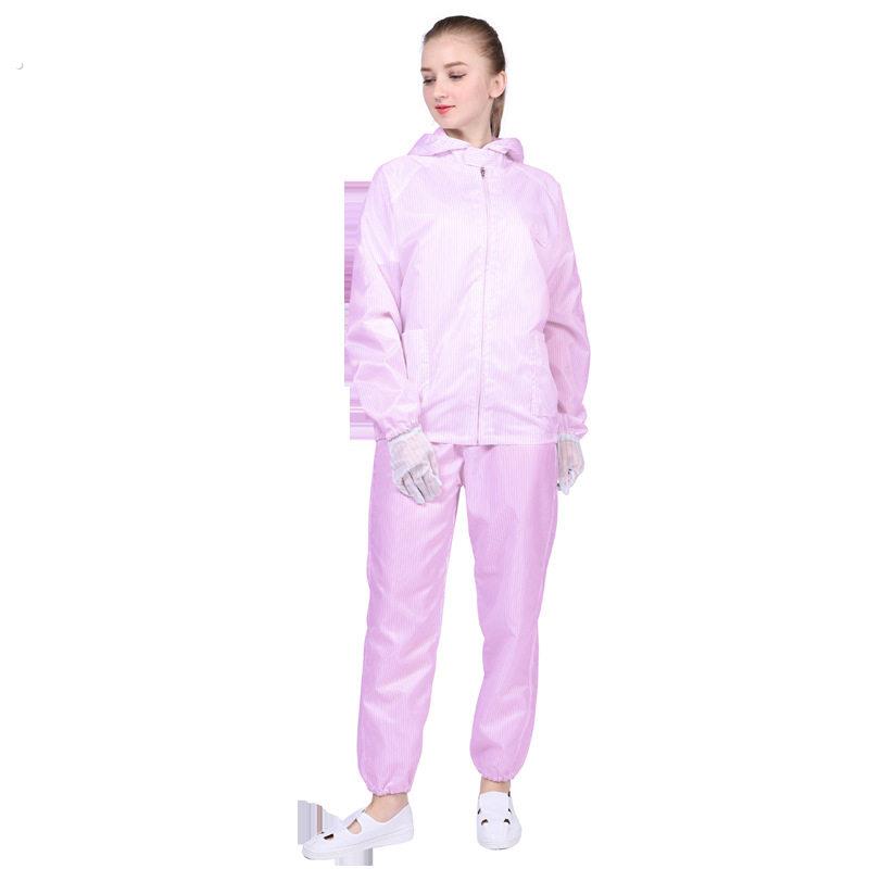 套装防尘分体漆服防静电工作女喷粉尘服装白色无工业防护蓝尘色男