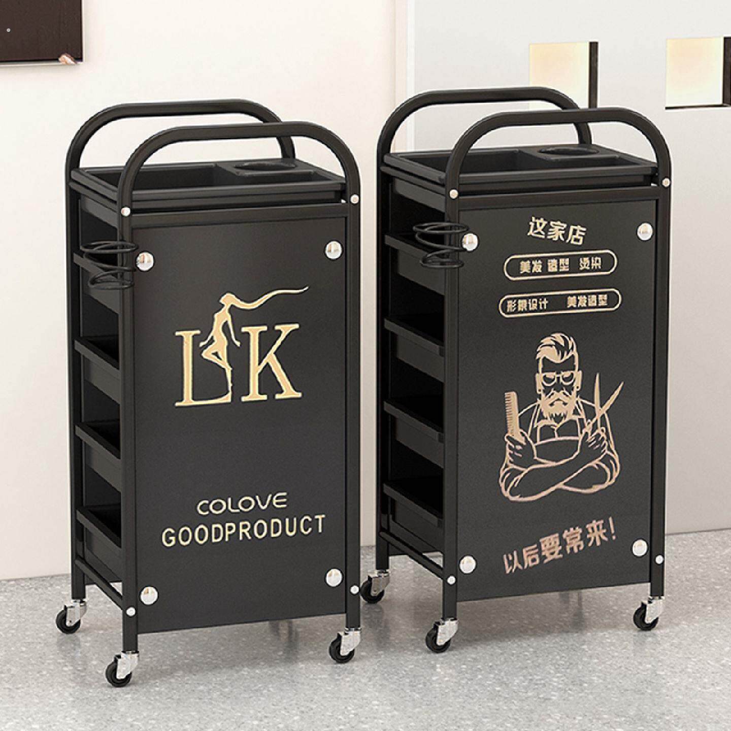 美发小推车理发店工具柜美容院专用手推车工作柜网红潮店烫染剪发