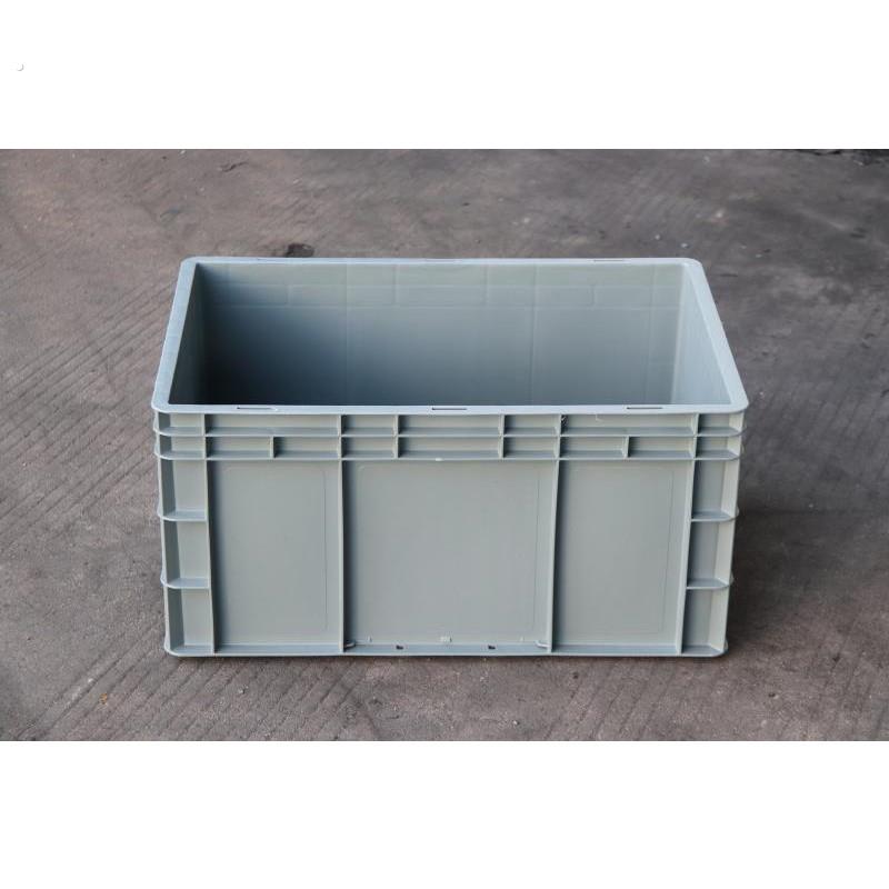 600*400*300物流箱加厚带盖子欧标周转箱可堆汽配零部件塑料运输