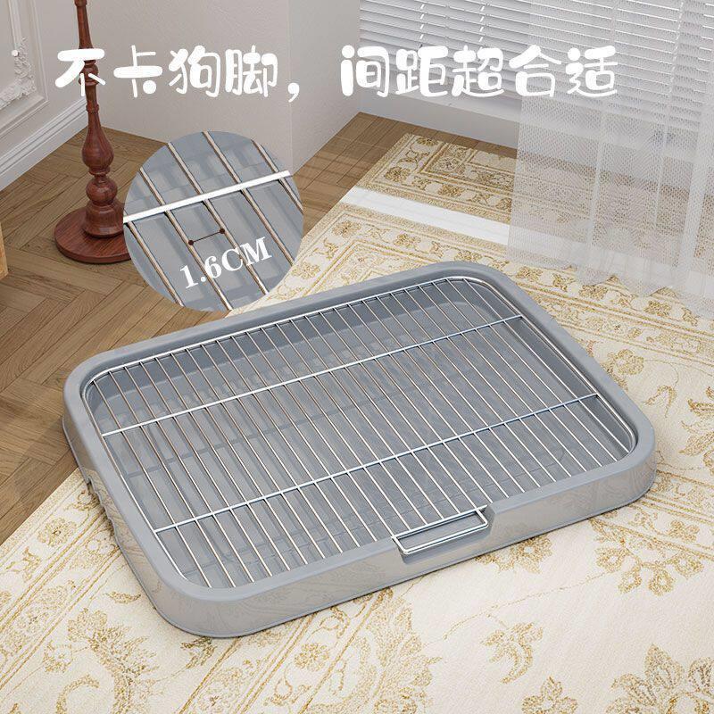 厕所狗狗便盆专用中小型中型小型尿盆宠物用品砂盆小狗不锈钢神器
