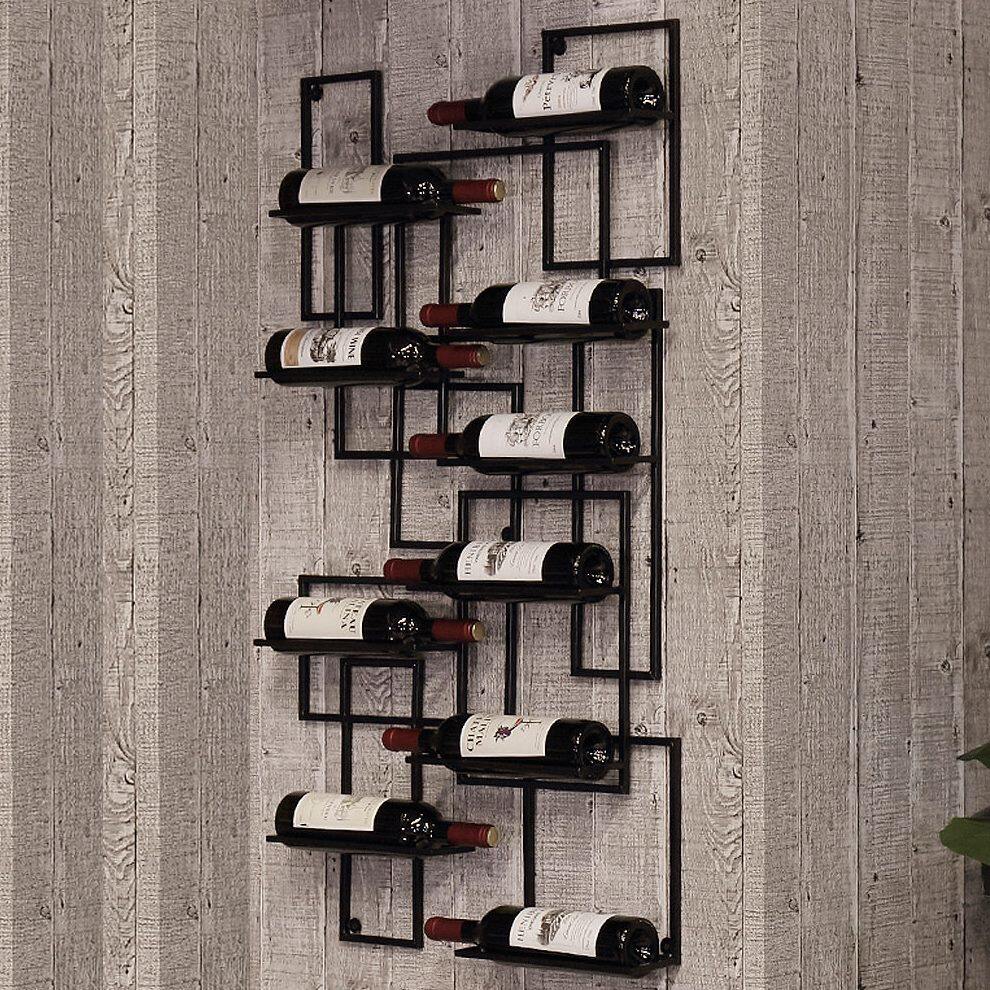 创意红酒架壁挂家用葡萄酒展示架酒架吧台酒杯架倒挂墙上悬挂架