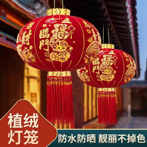 中国红客厅灯笼2025新款国风室外乔迁春节过新年别墅大门口阳台挂
