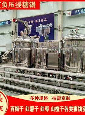 海参真空负压锅商用蜜枣浸糖锅果干果脯浸渍设备工业压煮锅