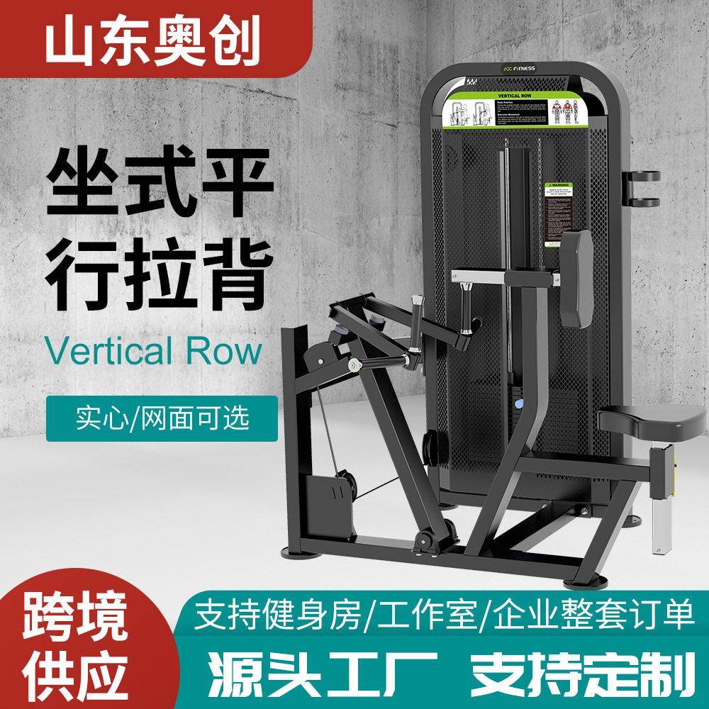 坐式平行拉背商用健身器材多功能室内健身房家用背部训练器器械