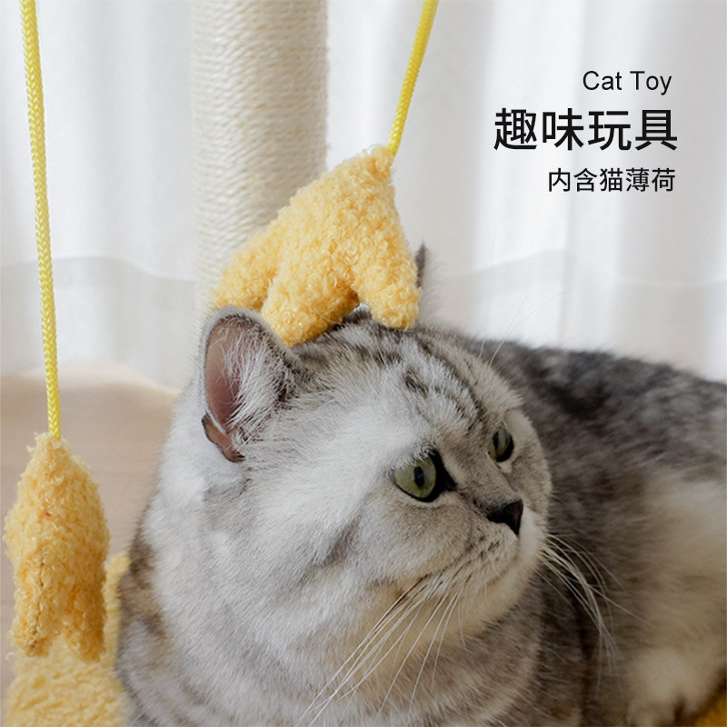 小鸡猫爬架小型猫架子可拆洗猫窝猫树一体幼猫咪玩具猫抓板猫跳台