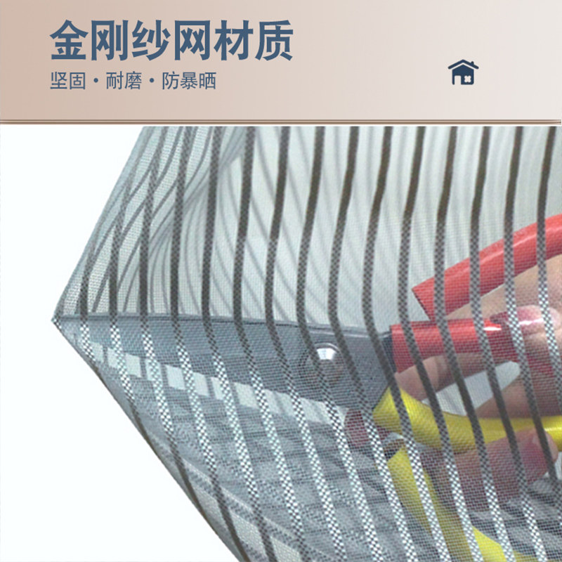 W防蚊门帘别墅大门纱窗门防蚊虫金刚网防蚊帘纱网铝合金大门农村