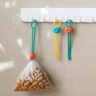 食品封口夹收束绑带绳子厨房保鲜封口夹多功能理线器创意绑绳捆扎
