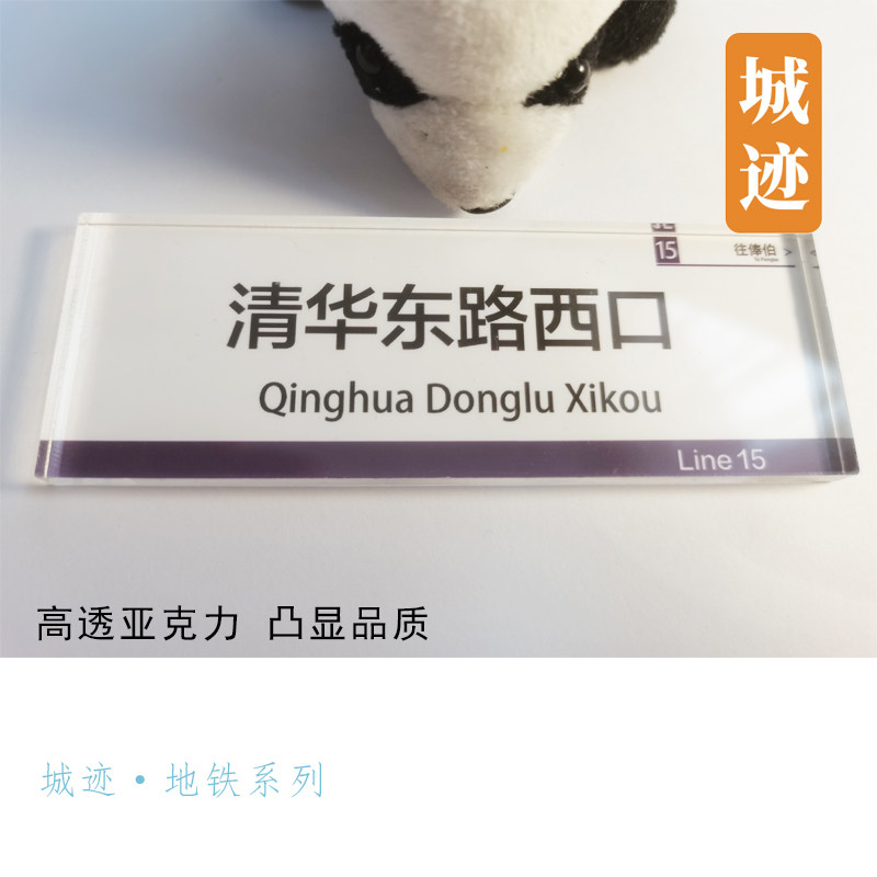 北京地铁8号线冰箱贴朱辛庄瀛海永泰庄育新前门天桥北土城什刹海