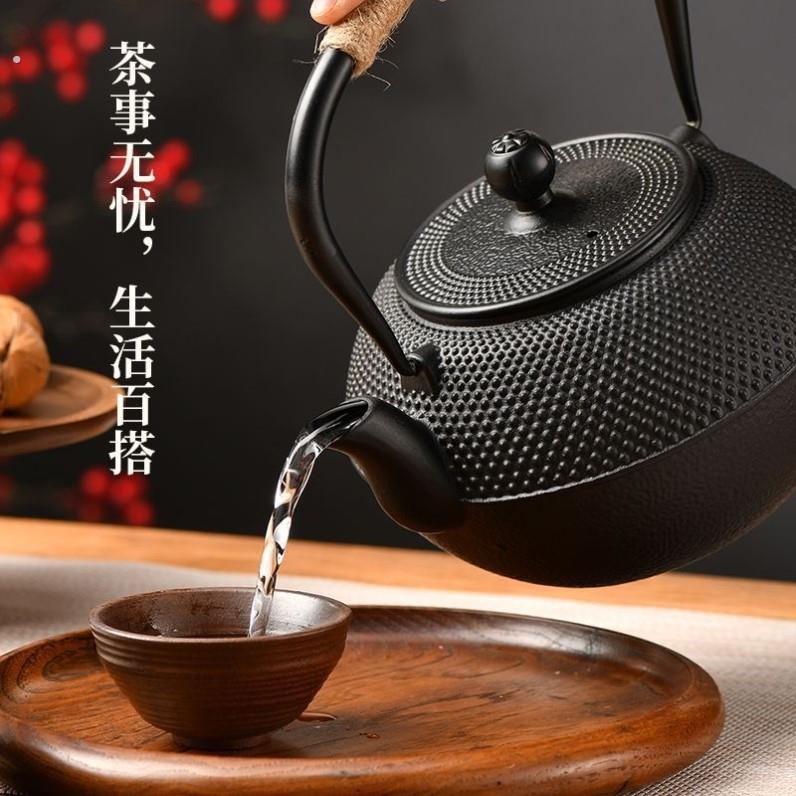 铁茶壶铸铁水壶生铁壶覆古泡茶围炉煮茶壶家用中式软装创意摆件