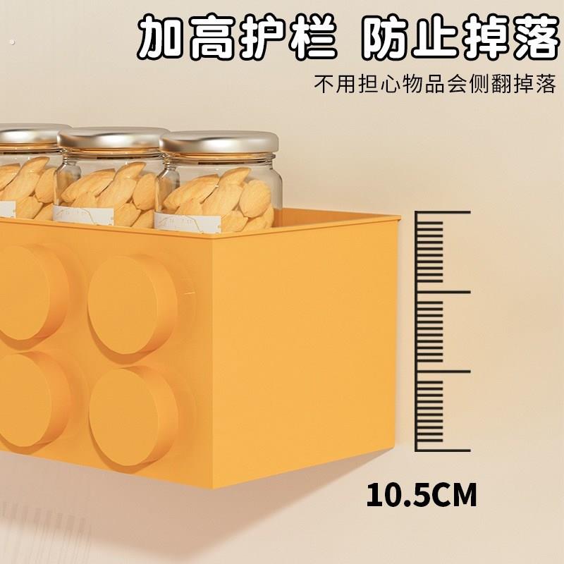 厨房冰箱磁吸置物架侧面边收纳神器吸管收纳层架冰箱贴保鲜膜收纳