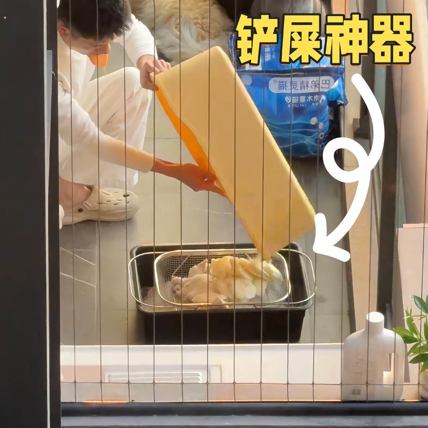 猫砂过滤网猫咪铲屎神器猫屎过滤筛子家用膨润土矿砂粉尘大号漏网