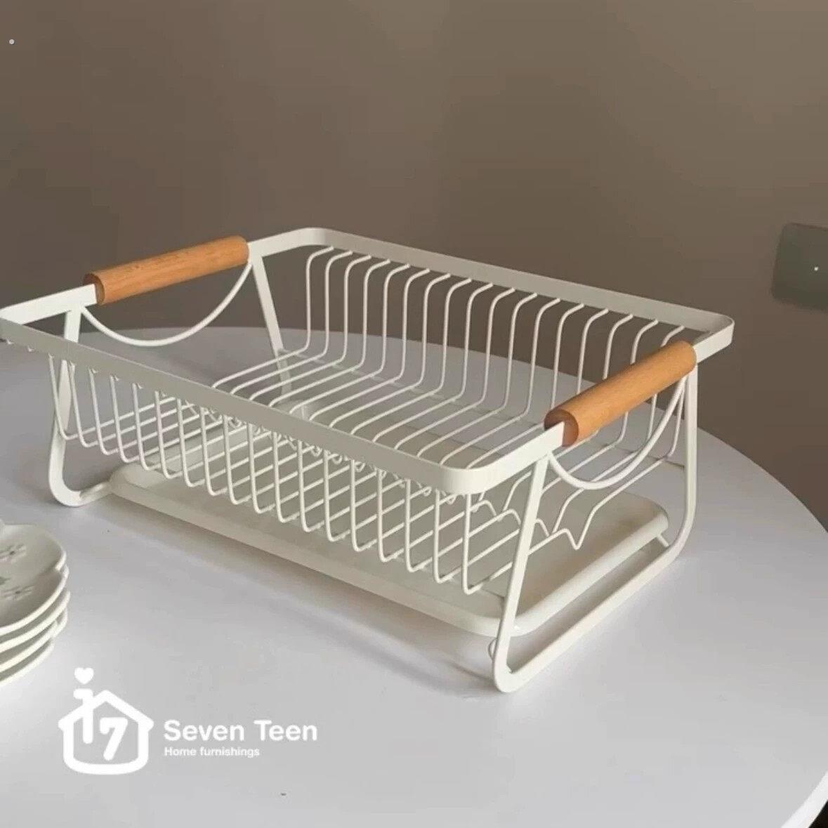 厨房沥水架碗碟架餐具置物架子多功能碗盘柜台面铁艺厨具水杯收纳