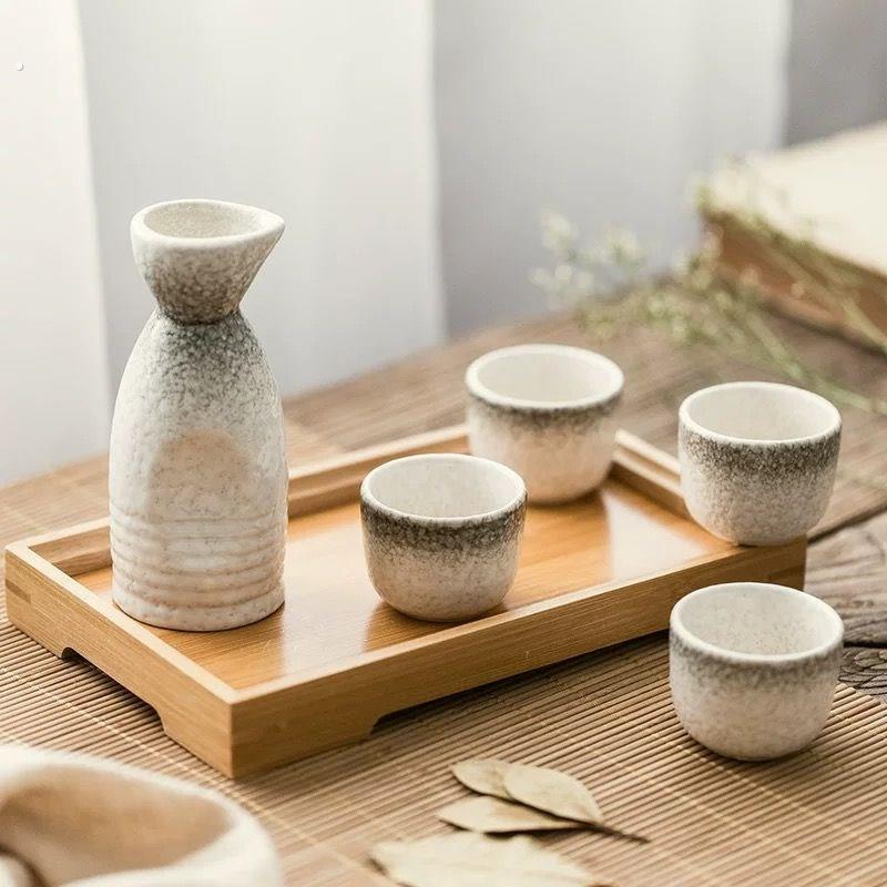 日式陶瓷清酒酒具组套温酒器烫酒壶热酒壶家用黄酒瓶白酒杯分酒器