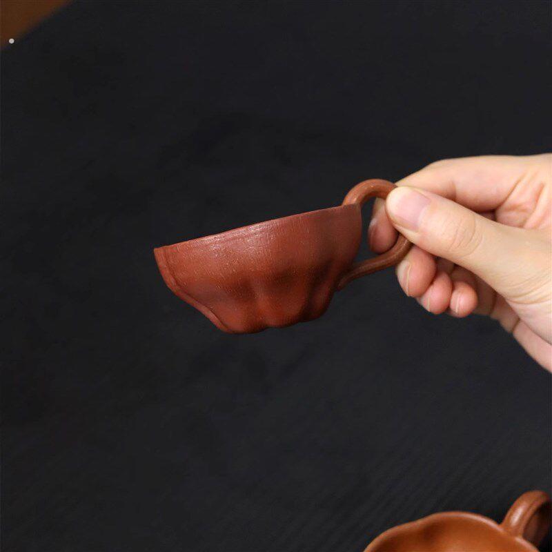 新品亦合三色南瓜杯紫砂可养主人杯纯手工品茗杯套杯功夫茶具礼品