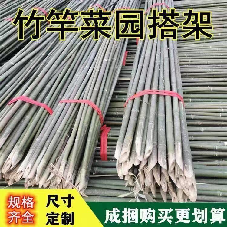黄瓜爬藤菜架竹竿架菜园搭架竹子户外旗杆篱笆围栏竹杆子