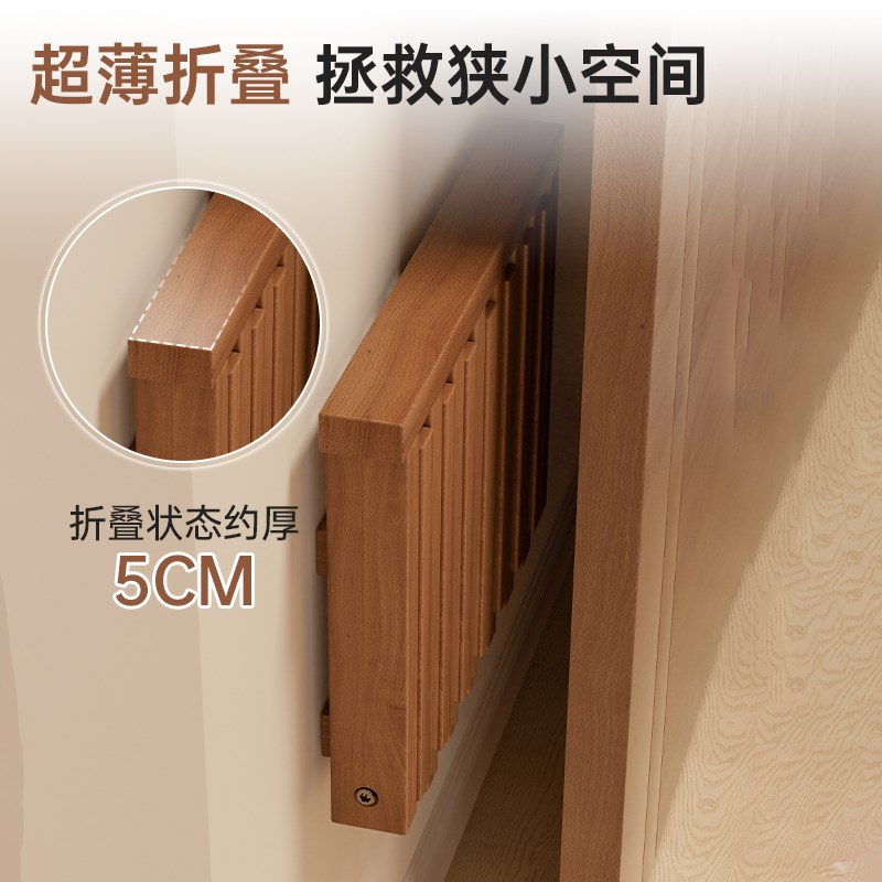 可折叠床头柜替代品神器家用卧室小户型床边隐形悬浮实木置物架子