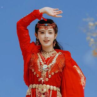 东宫小枫同款异域风情古风汉服民族风发饰红眉心坠波西米亚头饰女