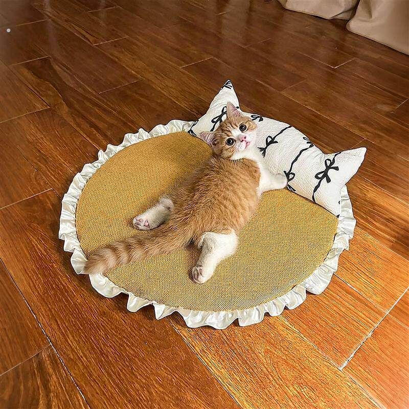 宠物冰垫猫咪狗狗凉席夏季狗垫子带枕凉垫纳解暑凉睡垫降温神器