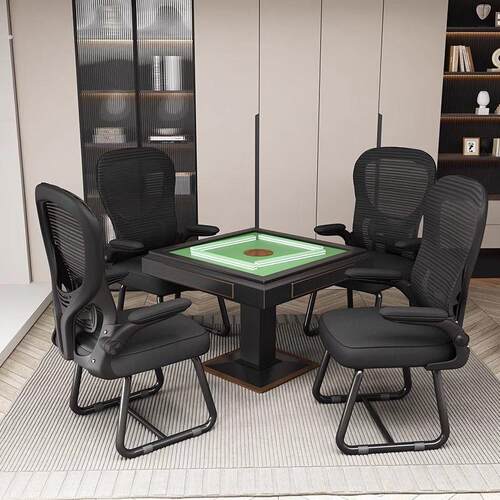 麻将椅棋牌室专用麻将椅久坐舒适轻奢高靠背高档简约会议椅会客椅