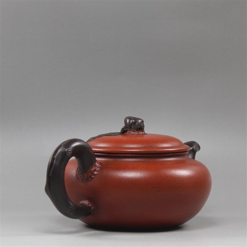 紫砂壶全手工仿古仿老工艺品清水泥仿蒋蓉松针树皮松段仿古壶茶壶