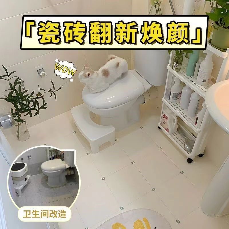 卫生间瓷砖改色漆专用厕所地面翻新大理石地板砖改造水性磁砖油漆
