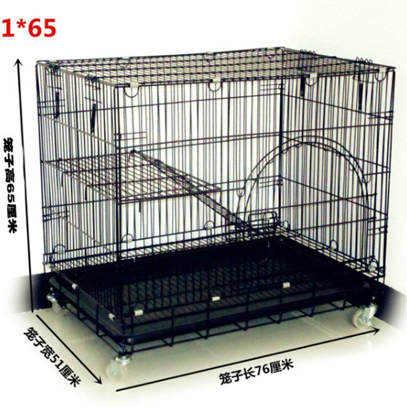 家用宠物猫笼子可全折叠大号小号双层三层四层猫窝猫别墅猫咪笼具