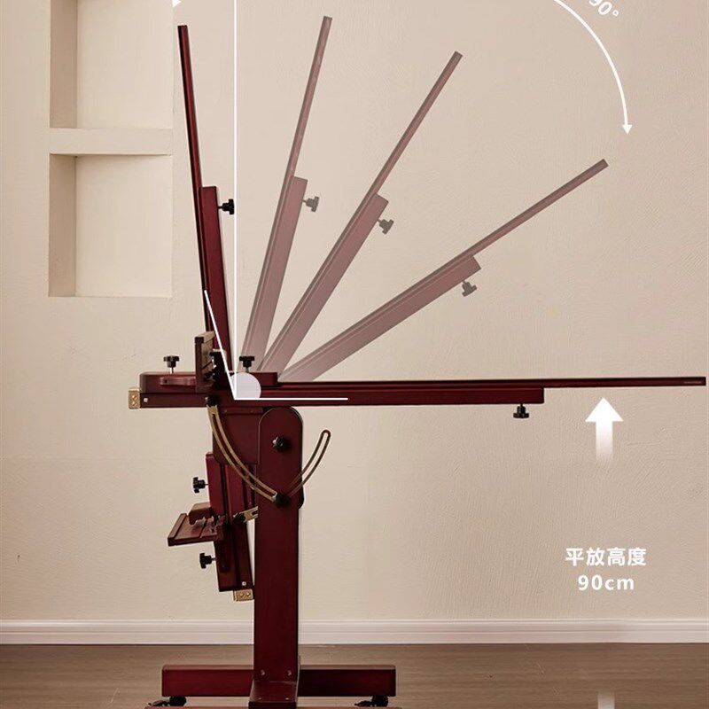 丰丰专业画架画板美术生专用实木油画架支架落地式复古艺术画架