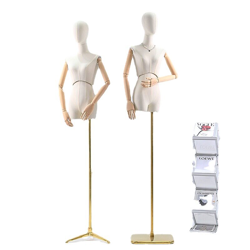 扭腰半身模特道具女全身服装店橱窗假人台女装模特人偶架子展示架