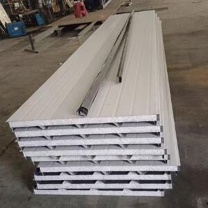 彩钢夹芯板车间板房仓库瓦楞板隔热厂房泡沫隔墙集装箱保温板