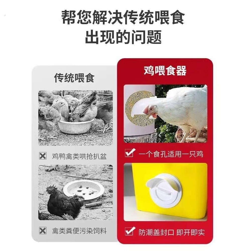 厂家全自动喂食器喂料桶鸡喂喝水器自动下料器家禽食槽喂食器养鸡