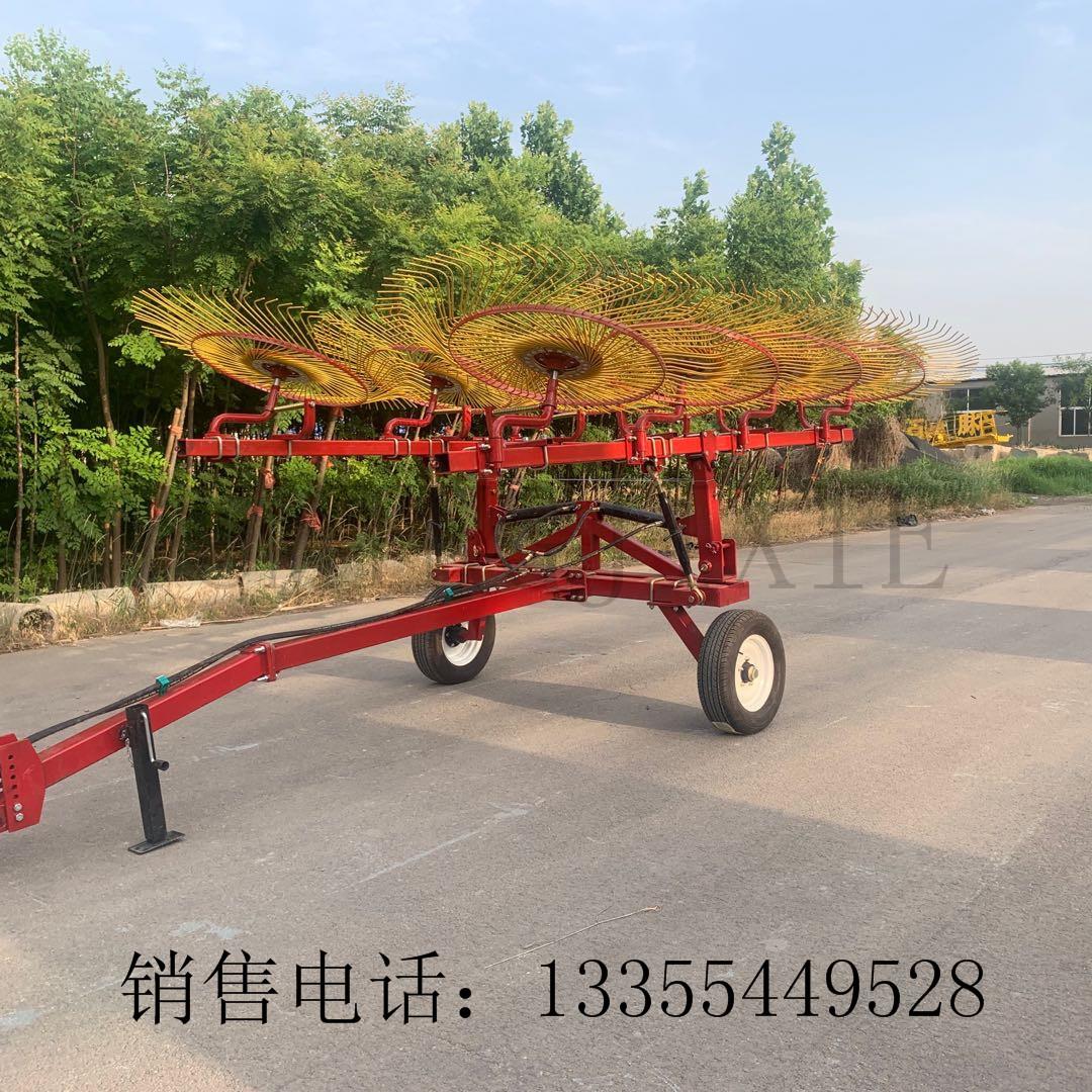 地液压引式CNF指盘搂秸草机牵收集牧草秆成条东北区用搂草筢子