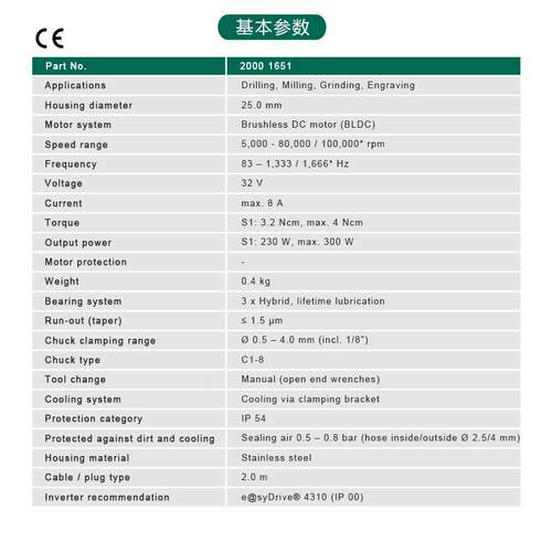 625德国Syco电tec自机动换刀速牙轴科雕铣加工速电主进口