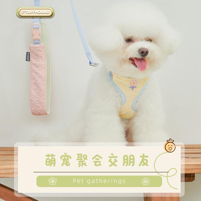 小狗狗牵引绳宠物猫泰迪比熊博美胸背带一体背心式小型犬遛狗绳子