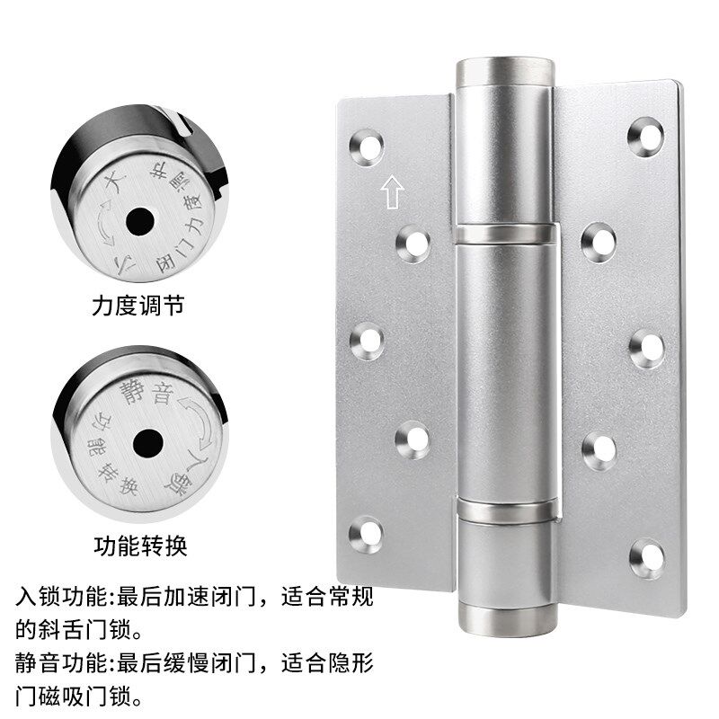 液压合页阻尼荷叶五金隐藏门铰隐形铰链卧室房门室内缓冲自动关门