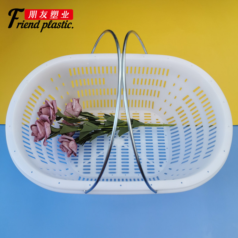 塑料篮葡萄篮10斤15斤20斤装草莓采摘框水果框白色大号商用果篮子