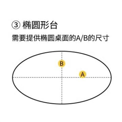 40*80椭圆高端椭形茶几桌垫透明pvc防水防油软玻璃布半圆弧形