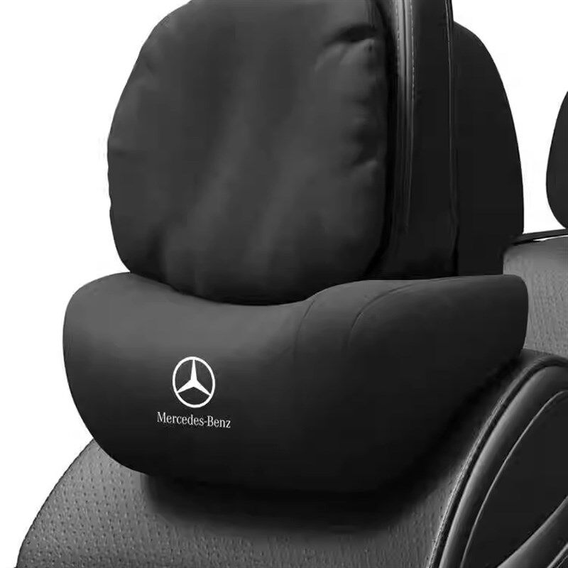 奔驰头枕护颈枕E级E300L/GLC/C260L/GLB汽车座椅腰靠枕头内装饰AS