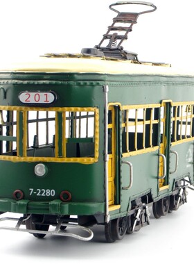 复古铁艺大连有轨电车201路创意工艺品旅游纪念品家居摆件礼物