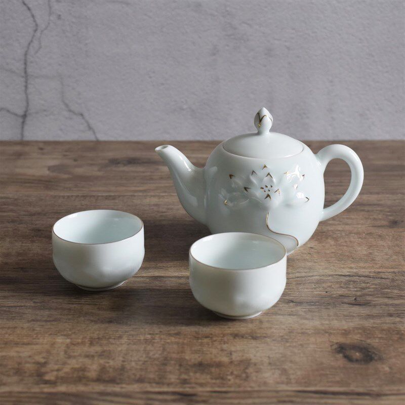 淄博特产博山陶瓷鲁青瓷中式传统功夫茶具套装家用泡茶国庆送礼盒