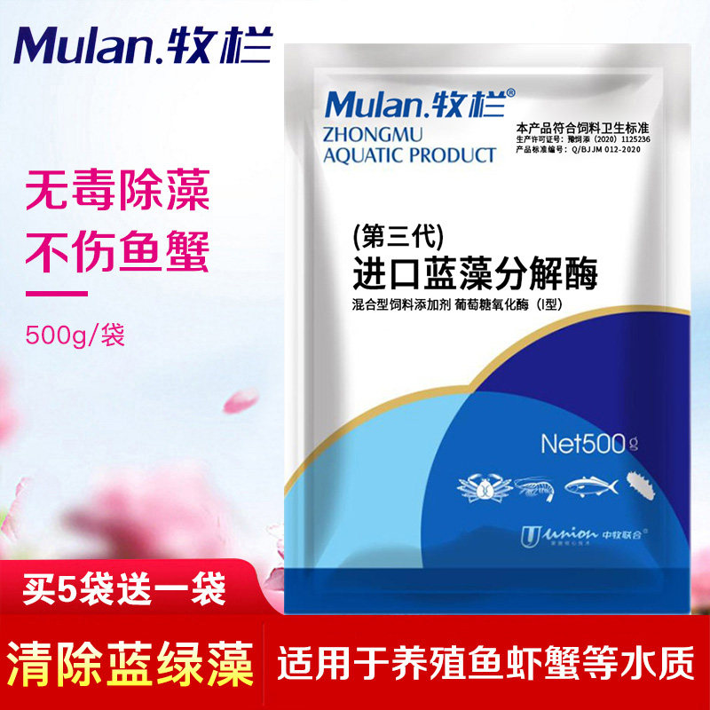 蓝藻分解酶蓝藻净蓝藻分解素速灭虾鱼塘水产养殖除藻剂生物蓝藻净
