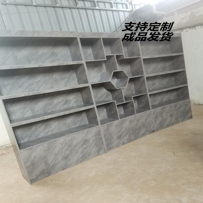 精品货架红酒白酒展示柜烟酒展柜超市多宝阁实木质货架陈列柜货柜