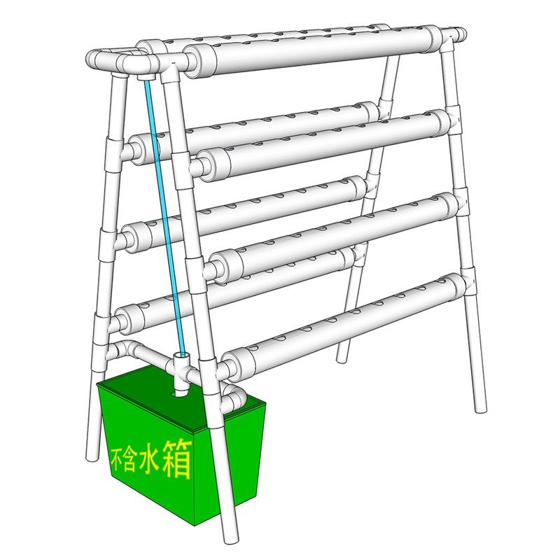 常规自动水培种菜神器 阳台无土栽培管道四层两排草莓蔬菜种植架