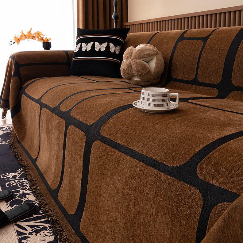 2025新款沙发巾四季通用耐脏沙发毯一片式沙发垫子雪尼尔沙发盖布