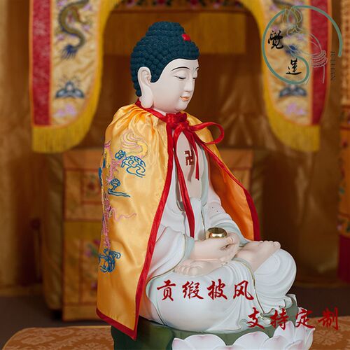 佛袍披风佛像衣服观音菩萨财神关公披风佛披风布高档观音衣服斗篷